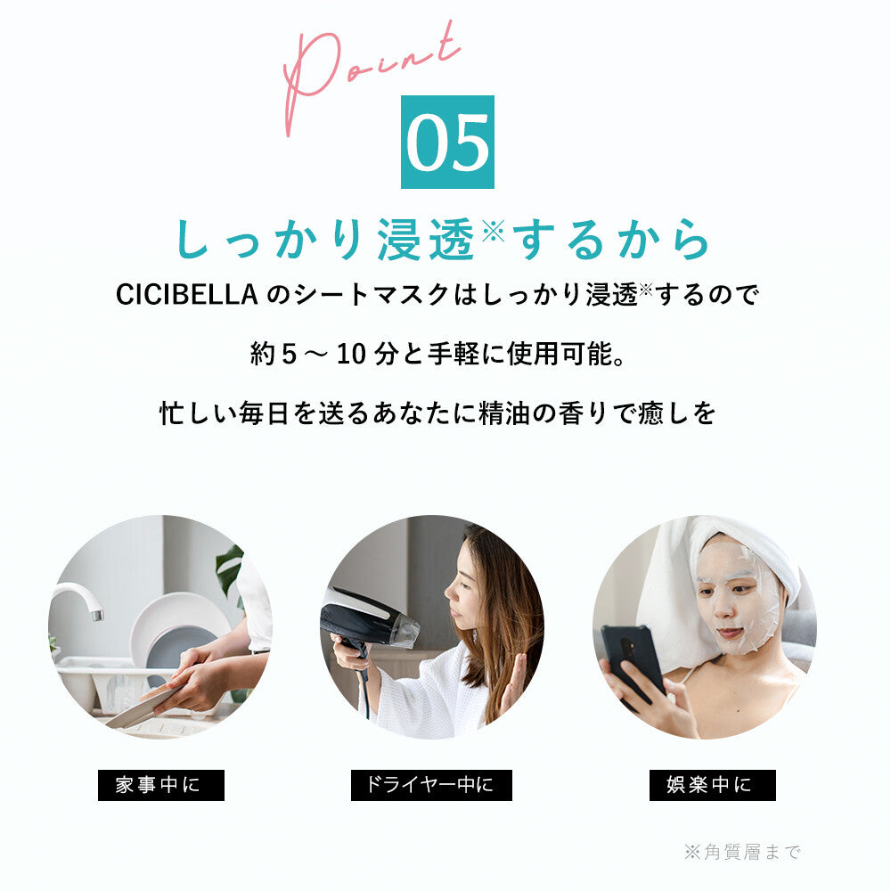 CICIBELLA シートマスク 大容量 30枚 高保湿 マスク VC200 フェイスパック